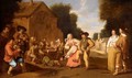 A Village Scene With Boors Dancing - (after) Pieter De Bloot