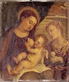 The Madonna And Child With Saint Agnes - Venetian School