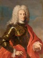 Portrait Of A Gentleman, Half Length Wearing Armour And A Red Cloak - (after) Bartolomeo Nazzari