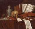 A Vanitas Still Life With A Skull - Pieter Gerritsz. van Roestraten