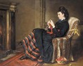 Knitting A Stocking - Sir Francis Grant