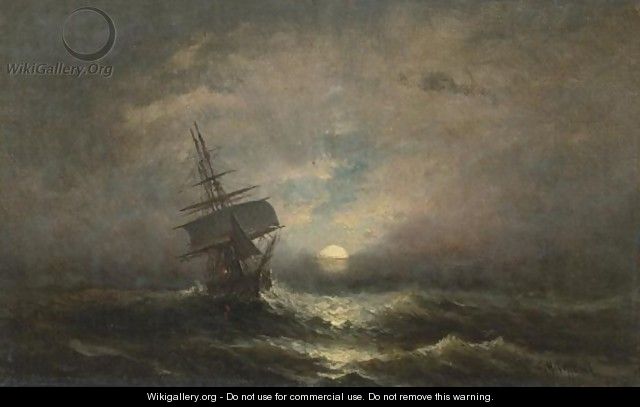 Ship At Sea - Charles Henry Gifford
