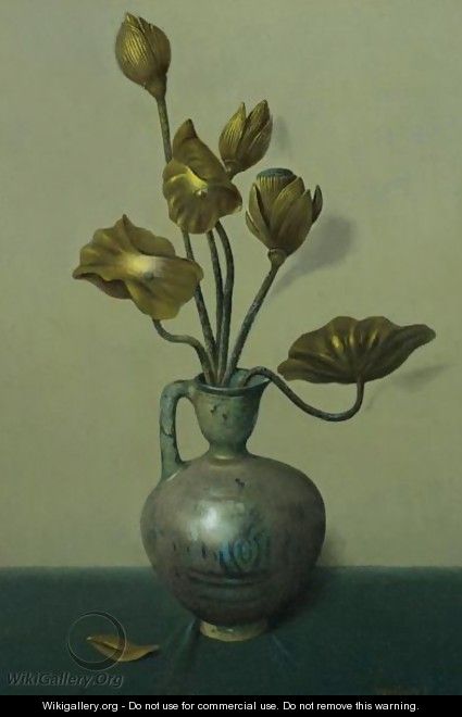 Still Life With Gilded Flowers - Harry Willson Watrous