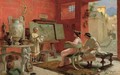 Italian, 19th Century The Art Lesson - Ettore Forti