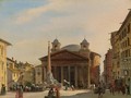 The Pantheon, Rome - Ippolito Caffi