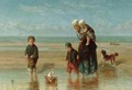 Mother And Children By The Shore - Jozef Israels