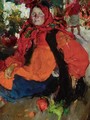 Portrait Of A Russian Peasant Girl - Abram Efimovich Arkhipov