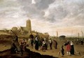 A View Of The Beach Of Scheveningen - Cornelis Beelt
