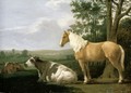 A Horse And Cows In A Landscape - (after) Abraham Van Calraet