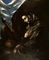 Saint Francis Standing In Meditation - (after) El Greco (Domenikos Theotokopoulos)