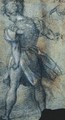 A Standing Figure Of A Young Boy, Seen From Behind, His Face Almost In Profile And A Separate Sketch Of His Left Hand At The Top Corner - (Jacopo Carucci) Pontormo