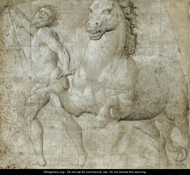 Neptune And A Horse - (Giovanni Antonio de