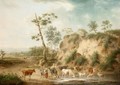 Peasants With A Cattle In An Open Landscape - Henri-Joseph Antonissen
