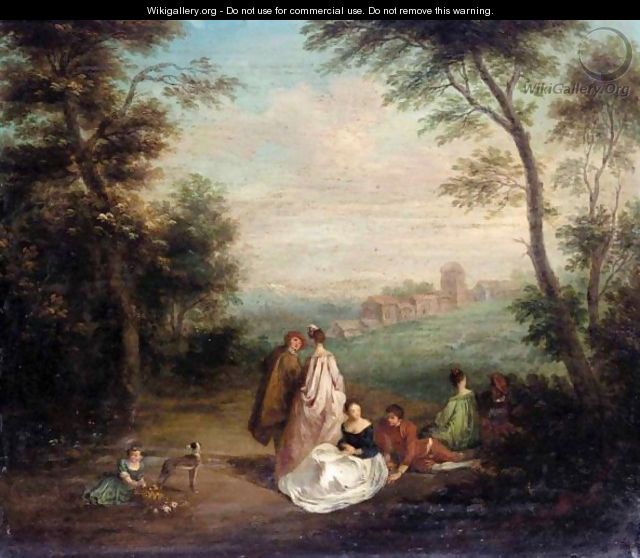 A Fete Champetre - (after) Jean-Baptiste Joseph Pater