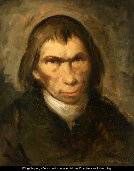 Portrait Of A Gentleman, Head And Shoulders, Wearing Black - (after) Francisco De Goya Y Lucientes