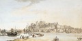 View Of Windsor Castle And Town From The Goswell'S - Paul Sandby