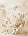The Supper At Emmaus - Giovanni Antonio Guardi