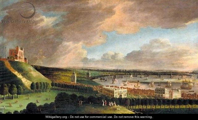 A Prospect Of Greenwich With The Queen
