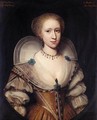 Portrait Of Lady Margaret Mennes - (after) Johnson, Cornelius I