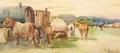 Gypsy Caravans And Horses - John Atkinson