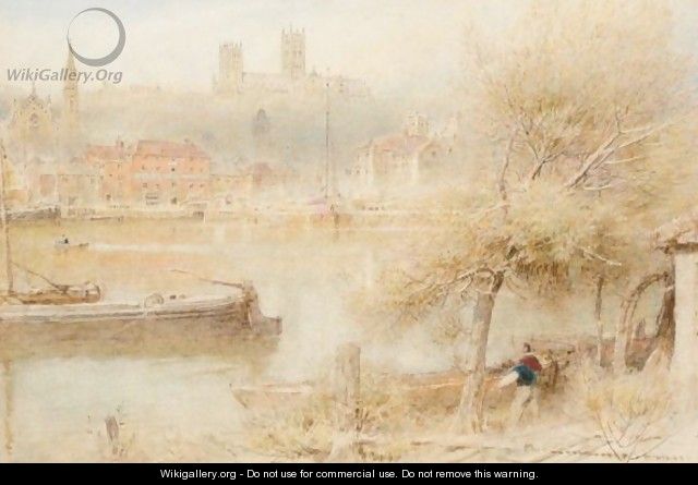 Lincoln Cathedral - Albert Goodwin