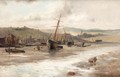 Boats At Low Tide - Gustave de Breanski