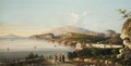 View Of Naples, With The Palazzo Di Capodimonte, The Bay Of Naples Beyond - Italian School