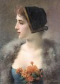 Portrait Of A Lady - Jules Frederic Ballavoine