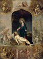 The Pieta Surrounded By The Four Evangelists, And Scenes From The Old Testament Including The Sacrifice Of Isaac And The Brazen Serpent - Frans the younger Francken