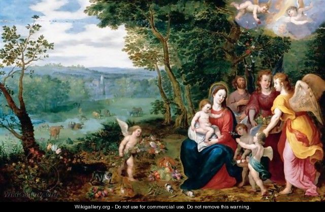 Landscape With The Rest On The Flight Into Egypt - (after) Jan, The Younger Brueghel