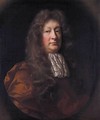 Portrait Of Mr Marriott Of Alscot Park, Gloucestershire, Half Length Standing, Wearing Brown Robes And A White Lace Cravat - John Riley