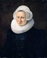 Portrait Of A Lady, Half Length, Wearing Black With A Lace Cap And Ruff - Dutch School