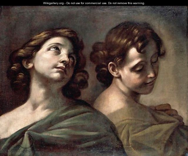 Heads Of Two Youths - Giacinto Brandi