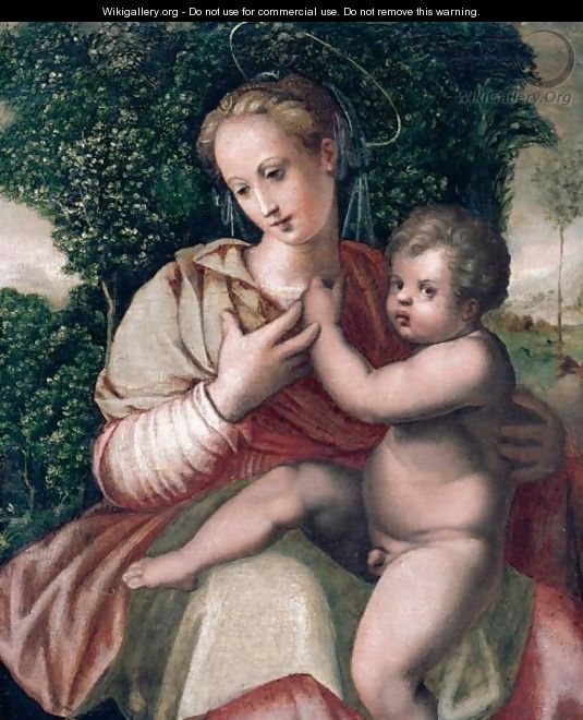 The Madonna And Child - (after) Michele Di Ridolfo Del Ghirlandaio (see Tosini)