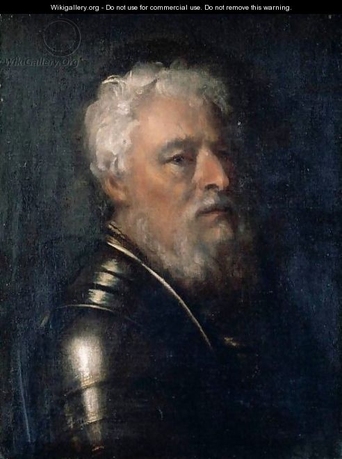 Portrait Of A Man In Armour, Said To Be Colonello Evangelisto Berardi - Venetian School