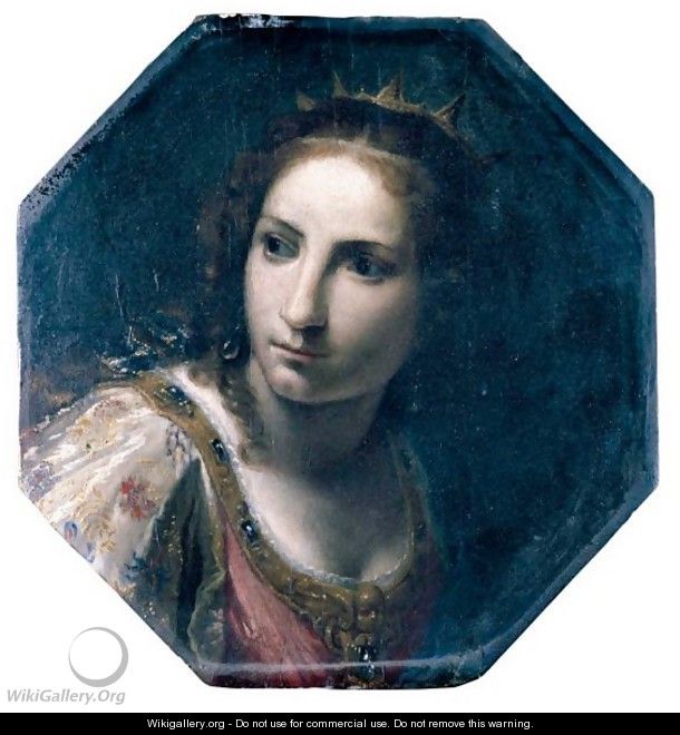 Head Of A Female Saint(), Possibly Saint Catherine Of Alexandria - Giovanni Martinelli
