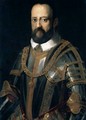 Portrait Of Grand Duke Cosimo I De' Medici (1519-74), Half Length Wearing Armour, Wearing The Insignia Of The Order Of The Golden Fleece - (after) Agnolo Bronzino