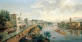 A View Of The Vaprio D'Adda - (after) Caspar Andriaans Van Wittel