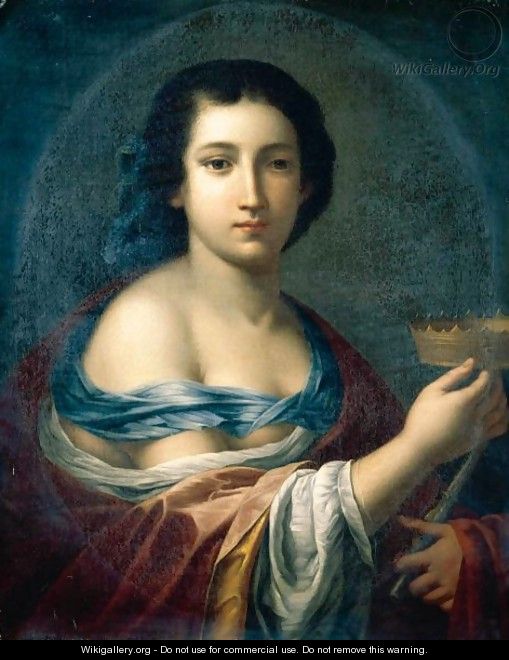 A Young Woman Holding A Crown, Possibly The Muse Melpomene - Giovanni Martinelli