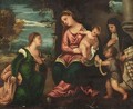 The Madonna And Child With Saint Mary Magdalene, Saint Elizabeth And The Infant Saint John The Baptist - Polidoro De Renzi