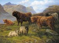 Grazing In The Highlands - Charles Jones