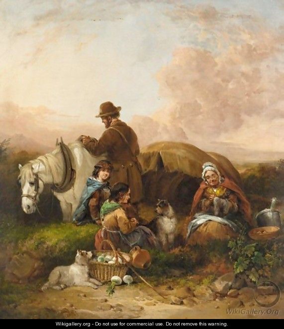 A Rest On The Highway - William Shayer, Snr