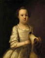 Portrait Of A Child With Pet Dog - English Provincial School