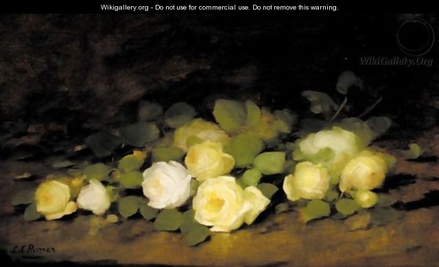 Still Life Of Yellow Roses - Louise Ellen Perman