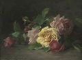 Still Life With Roses - Louis Marie Lemaire
