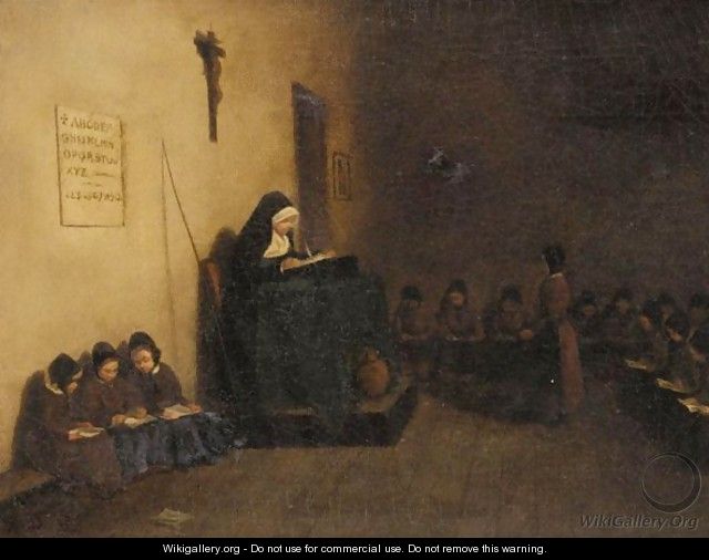 The Convent Schoolroom - François Bonvin