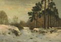 A Winter's Day, The Last Gleam - Joseph Farquharson