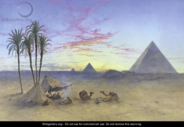 Sunset Over The Pyramids - Henry Stanier