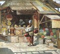 An Arab Marketplace - Gyula Tornai