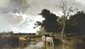 Watering Cattle - Joseph Wenglein